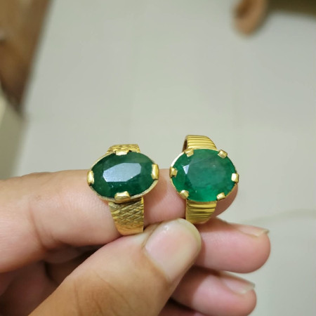 প্রাকৃতিক রত্ন পাথরের আংটি: পান্না রত্ন